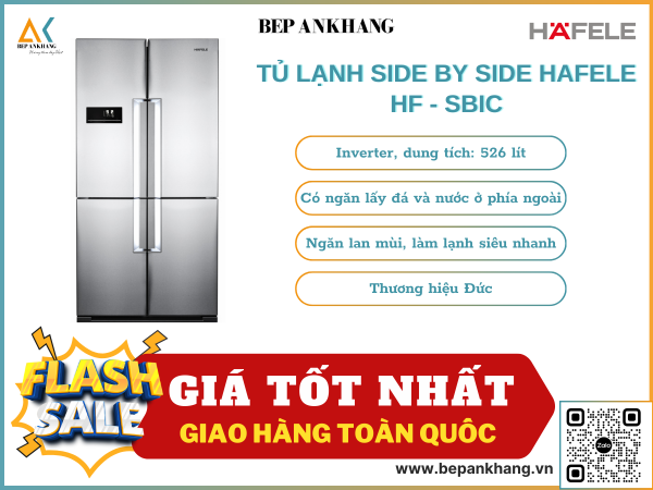 TỦ LẠNH SIDE BY SIDE HAFELE  HF - SBIC 539.16.230